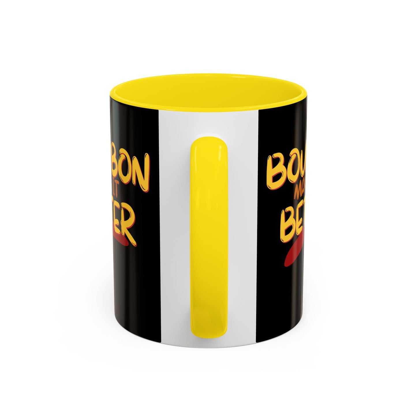 Bourbon makes it better Accent Mug by theGreenDragonTavern.shop