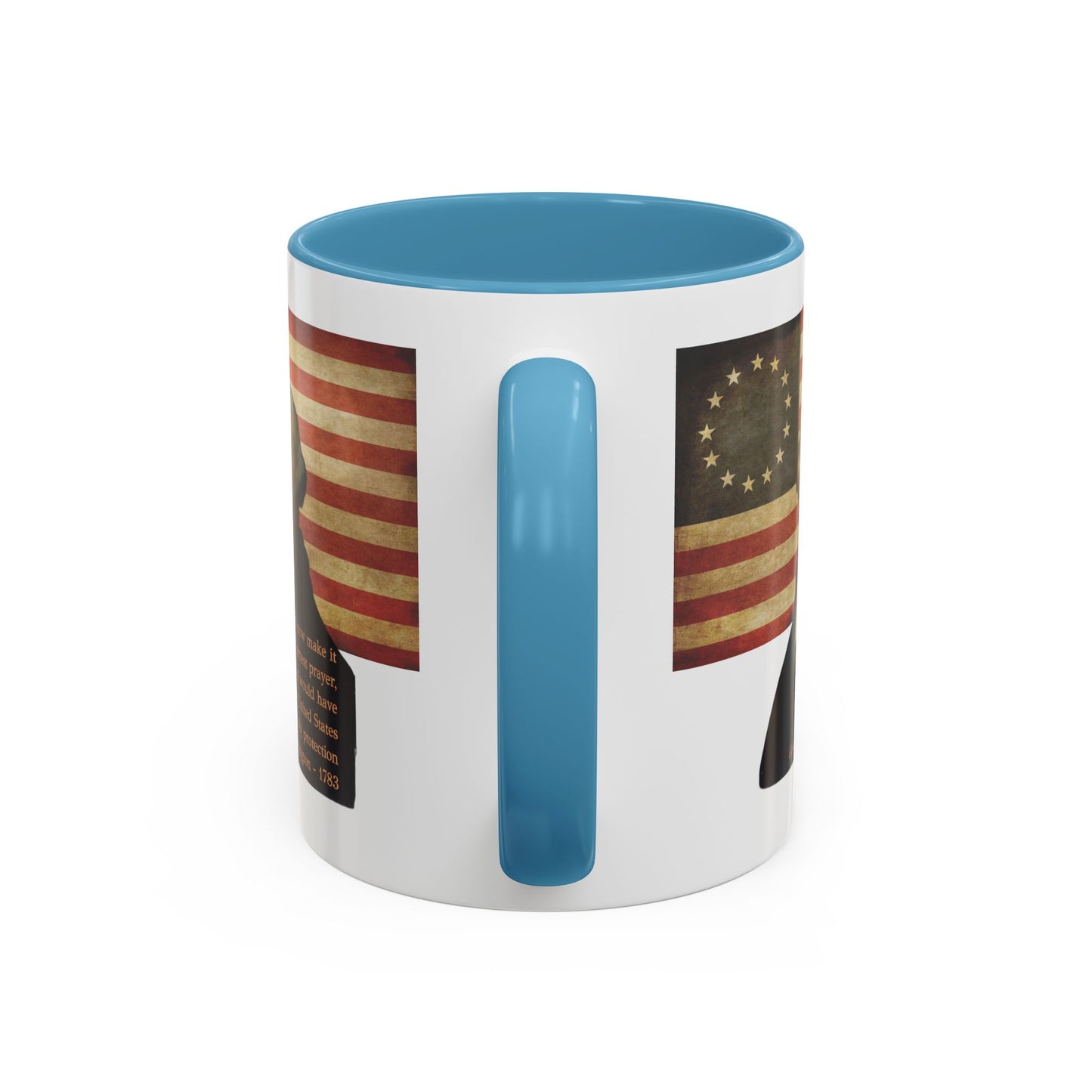 Washington's Earnest Prayer White Accent Mug by theGreenDragonTavern.shop