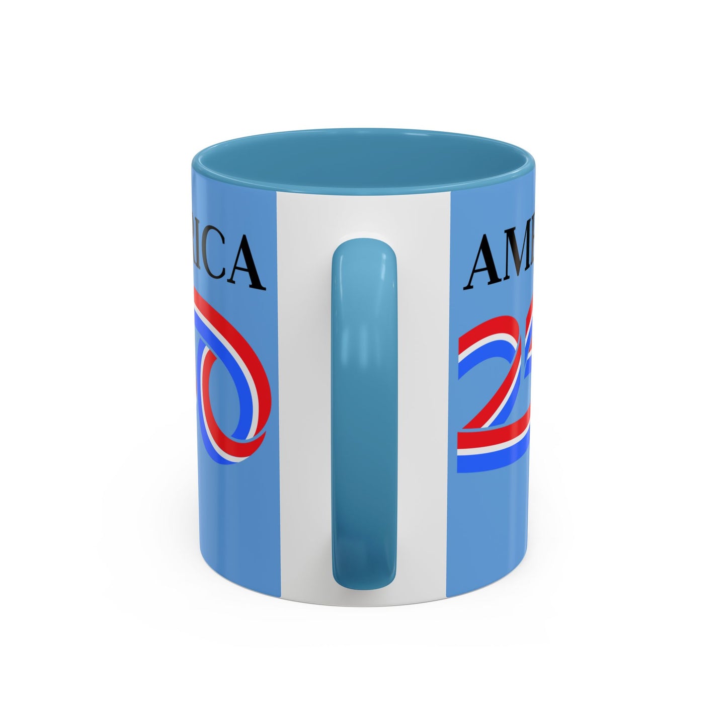 America 250 Light Blue Accent Mug by theGreenDragonTavern.shop
