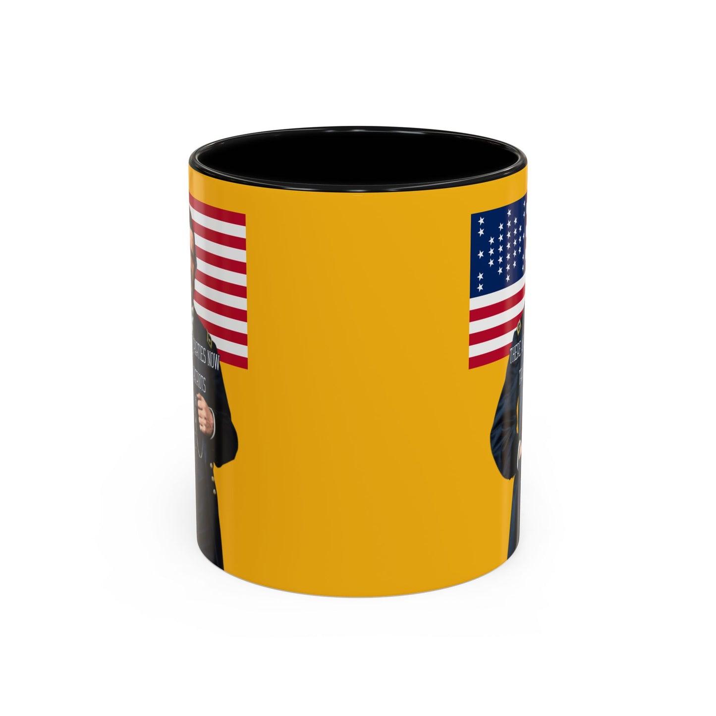 "Traitors and Patriots" Ulysses Grant Yellow Accent Mug by theGreenDragonTavern.shop