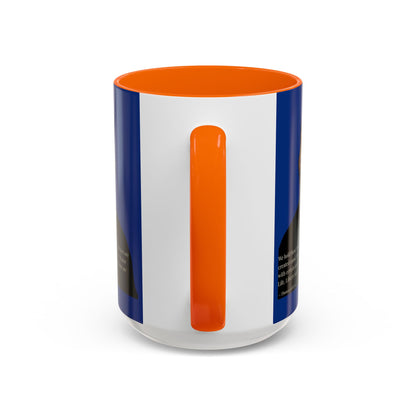 We hold these truths to be self-evident Dark Blue Accent Mug by theGreenDragonTavern.shop