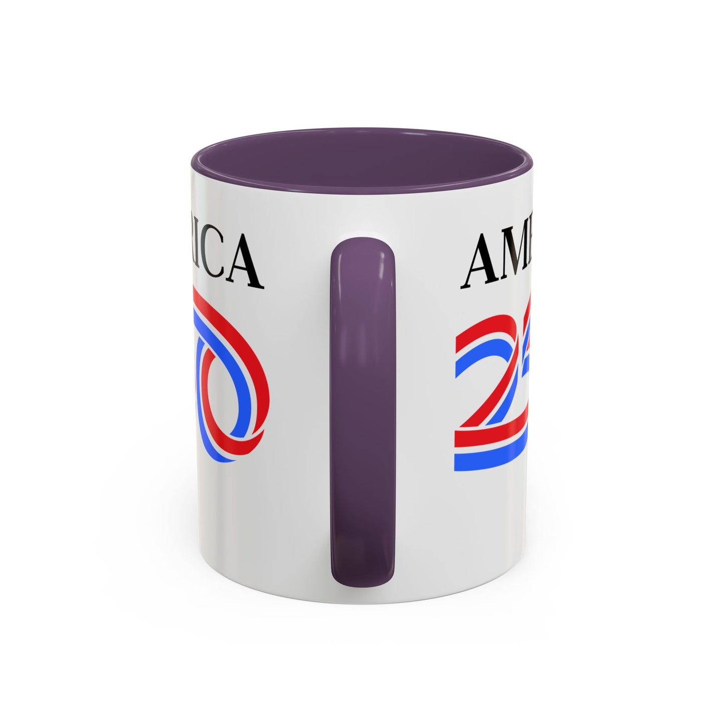 America 250 White Accent Mug by theGreenDragonTavern.shop