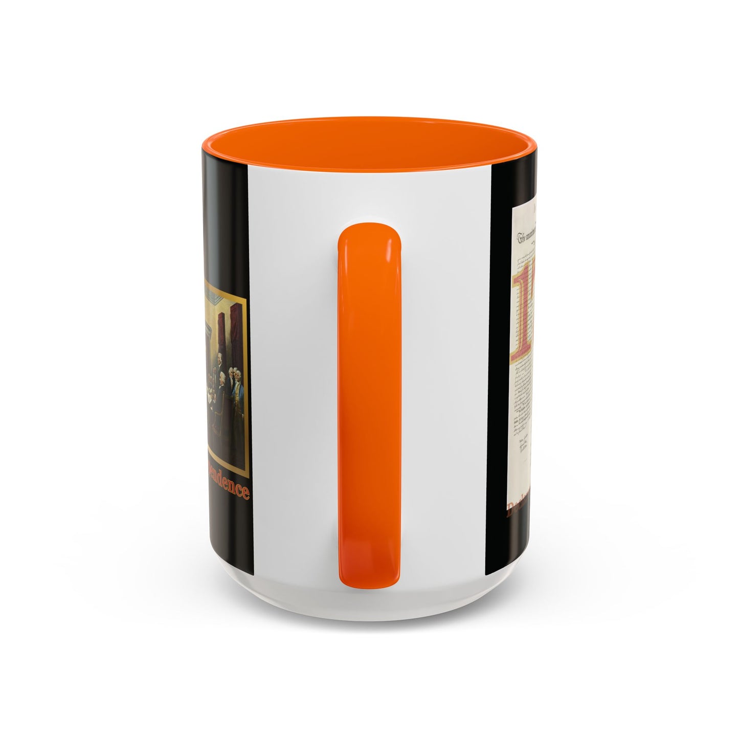 Declaration of Independence Black Accent Mug by theGreenDragonTavern.shop