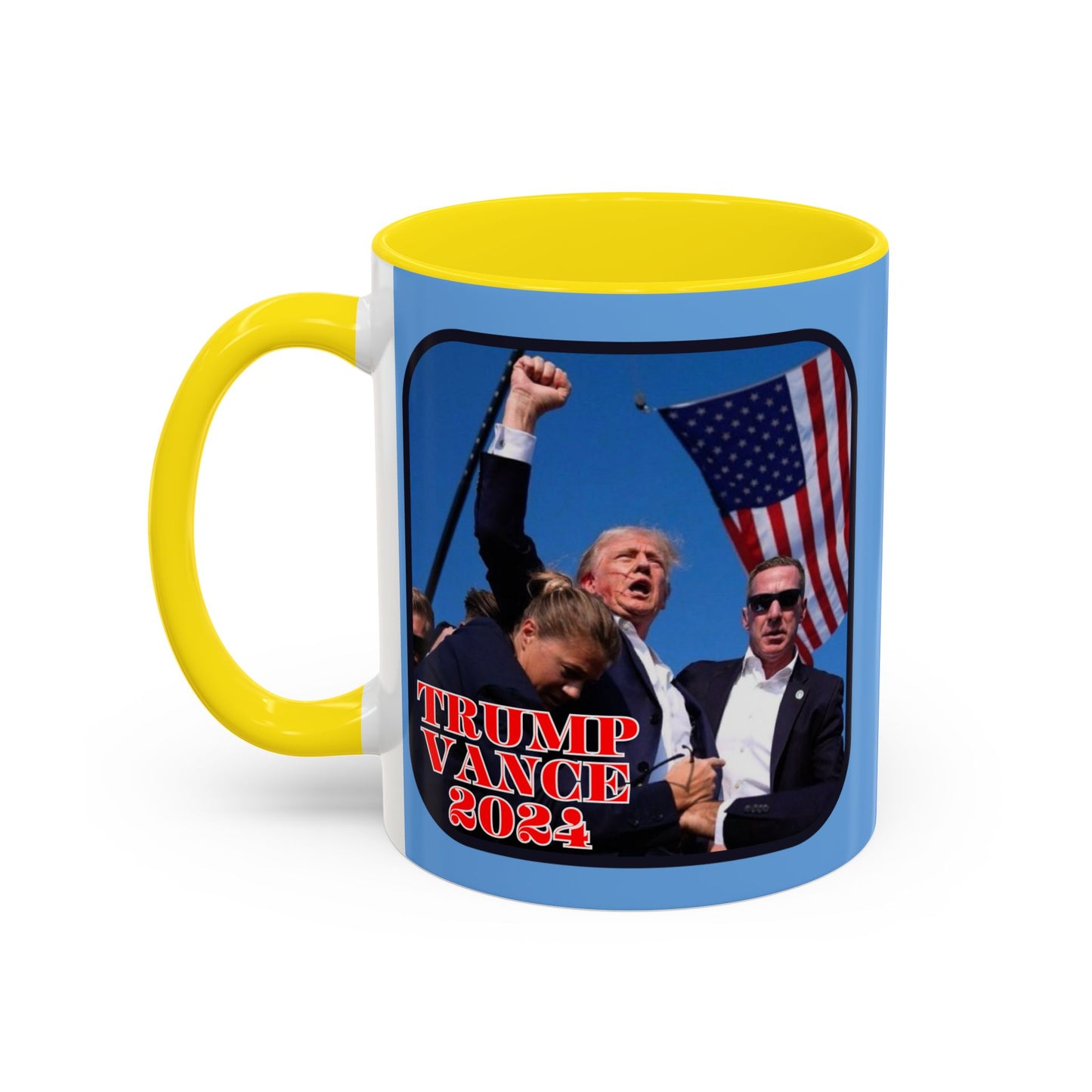 Trump and Vance 2024 Accent Mug by theGreenDragonTavern.shop