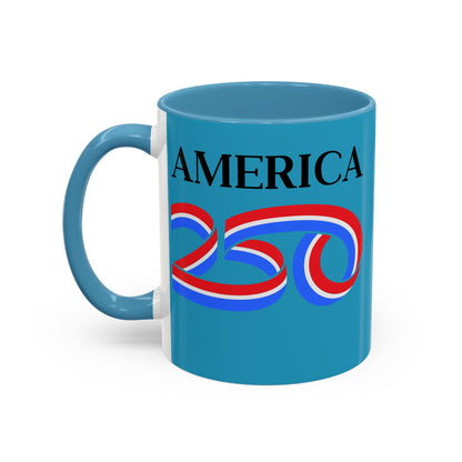 America 250 Turquoise Accent Mug by theGreenDragonTavern.shop