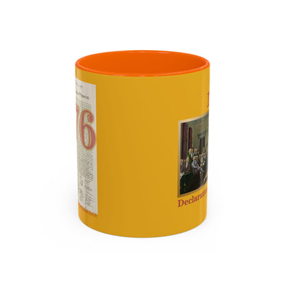 Declaration of Independence Yellow Accent Mug by theGreenDragonTavern.shop