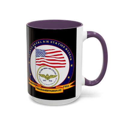 DeLand Naval Air Station Museum Black Accent Mug by theGreenDragonTavern.shop