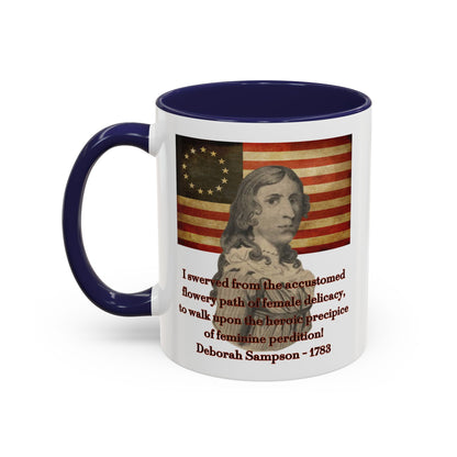 Deborah Sampson, America's Mulan White Accent Mug by theGreenDragonTavern.shop