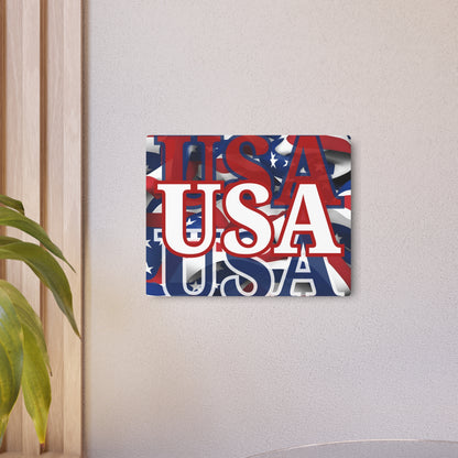 USA! USA! USA White Center Metal Art Sign by theGreenDragonTavern.shop