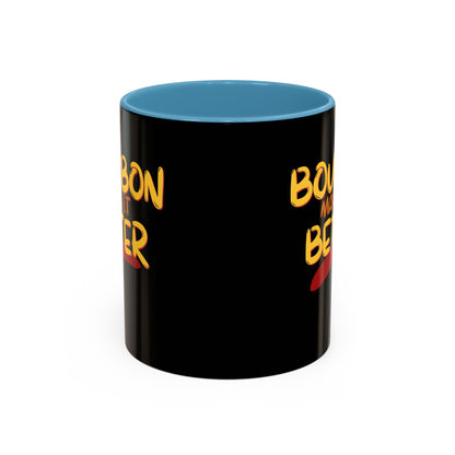 Bourbon makes it better Accent Mug by theGreenDragonTavern.shop