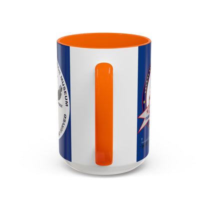 DNASM 2-sided, Founding & Student Art w/WhiteBG Dark Blue Accent Mug by theGreenDragonTavern.shop