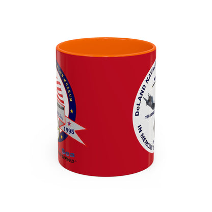 DNASM 2-sided, Founding & Student Art w/WhiteBG Red Accent Mug by theGreenDragonTavern.shop