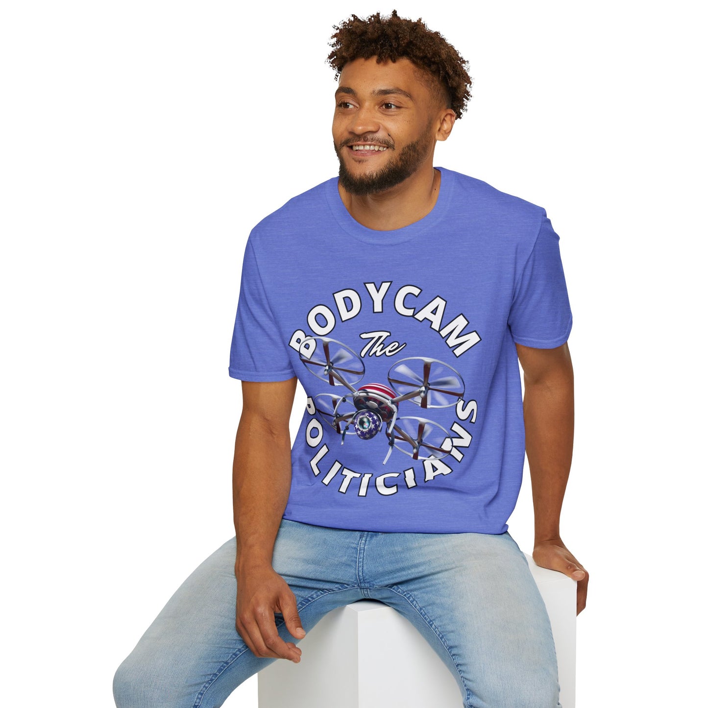 Bodycam the Politicians Drone Light colors Unisex T-Shirt by theGreenDragonTavern.shop