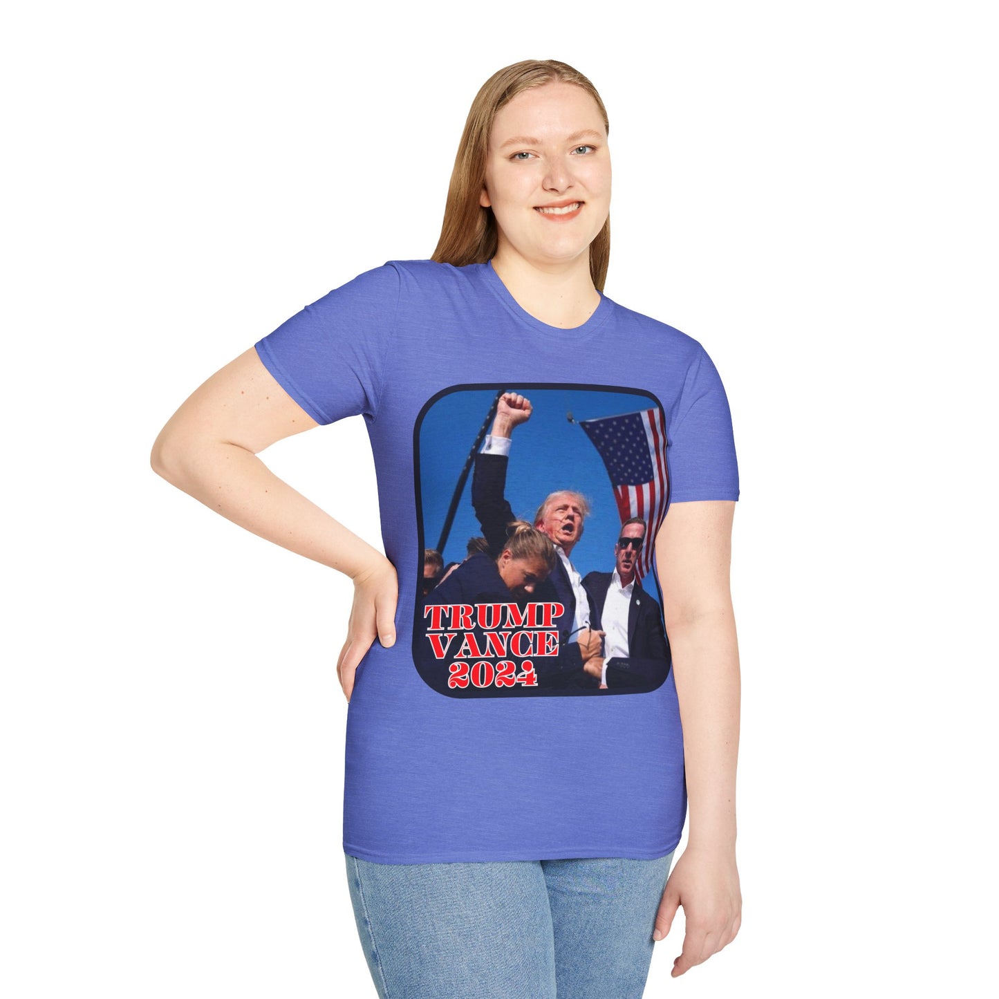 Trump and Vance 2024 Light colors Unisex T-Shirt by theGreenDragonTavern.shop