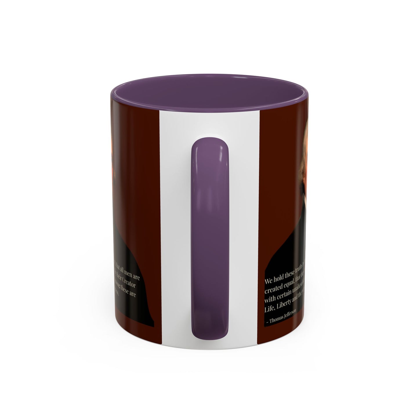 We hold these truths to be self-evident Brown Accent Mug by theGreenDragonTavern.shop
