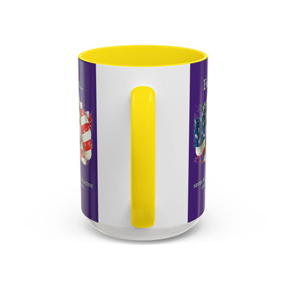 Ronald Reagan Freedom Vendetta Purple Accent Mug by theGreenDragonTavern.shop