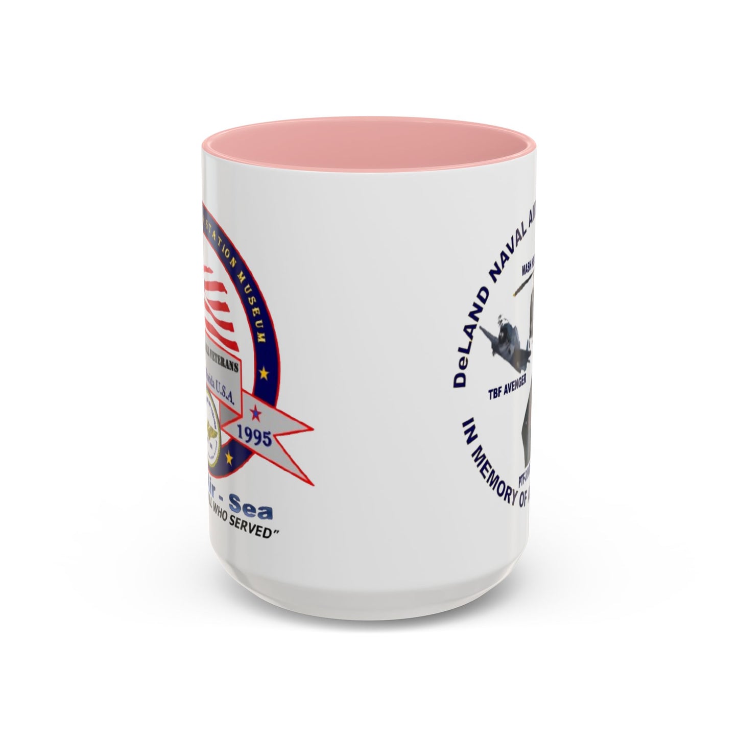 DNASM 2-sided, Founding & Student Art White Accent Mug by theGreenDragonTavern.shop