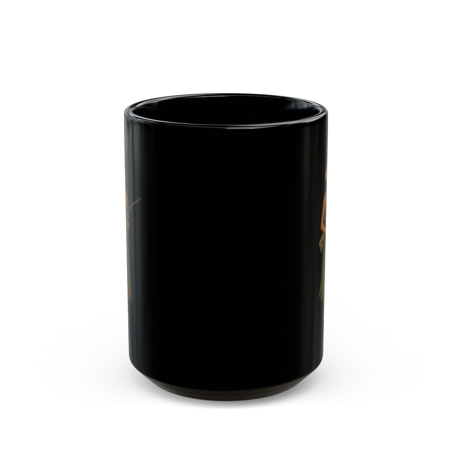 Hula Girl Packin' Heat Black Mug by theGreenDragonTavern.shop