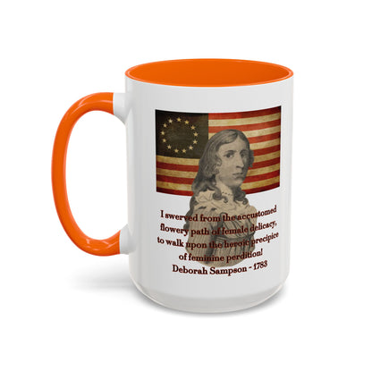 Deborah Sampson, America's Mulan White Accent Mug by theGreenDragonTavern.shop