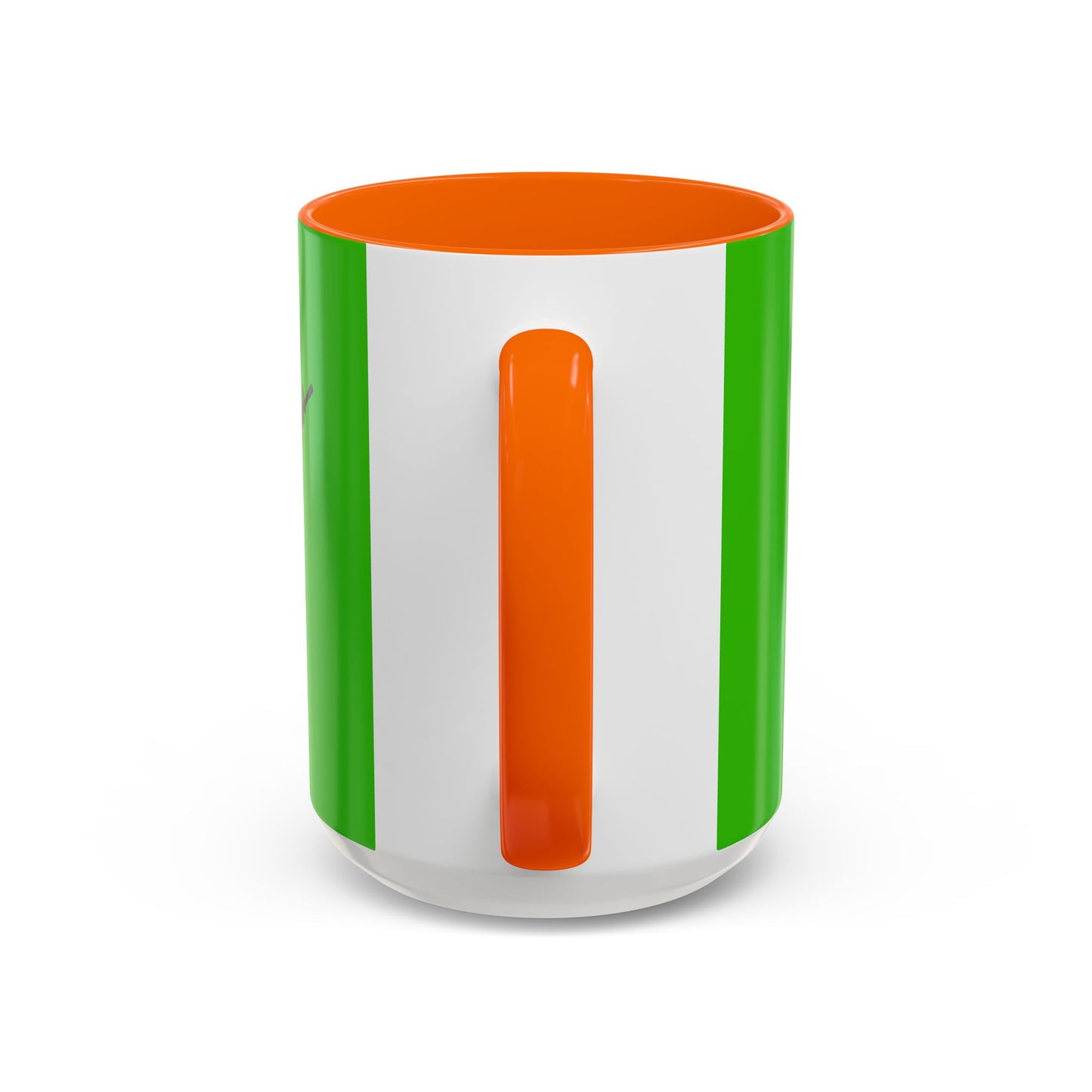 Hula Girl Packin' Heat Light Green Accent Mug by theGreenDragonTavern.shop