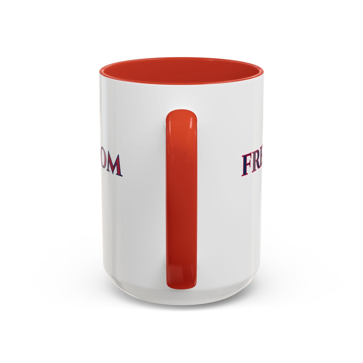 Freedom, White Accent Mug by theGreenDragonTavern.shop