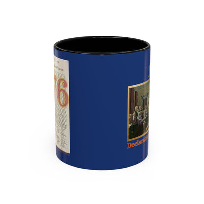 Declaration of Independence Dark Blue Accent Mug by theGreenDragonTavern.shop