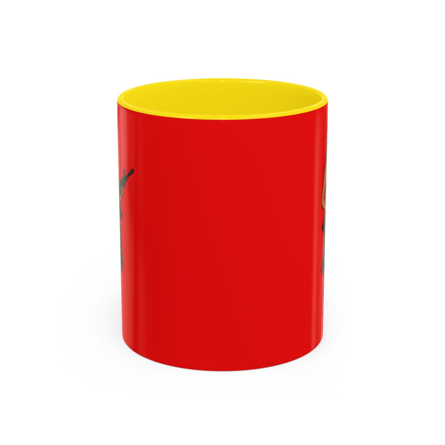 Hula Girl Packin' Heat Red Accent Mug by theGreenDragonTavern.shop