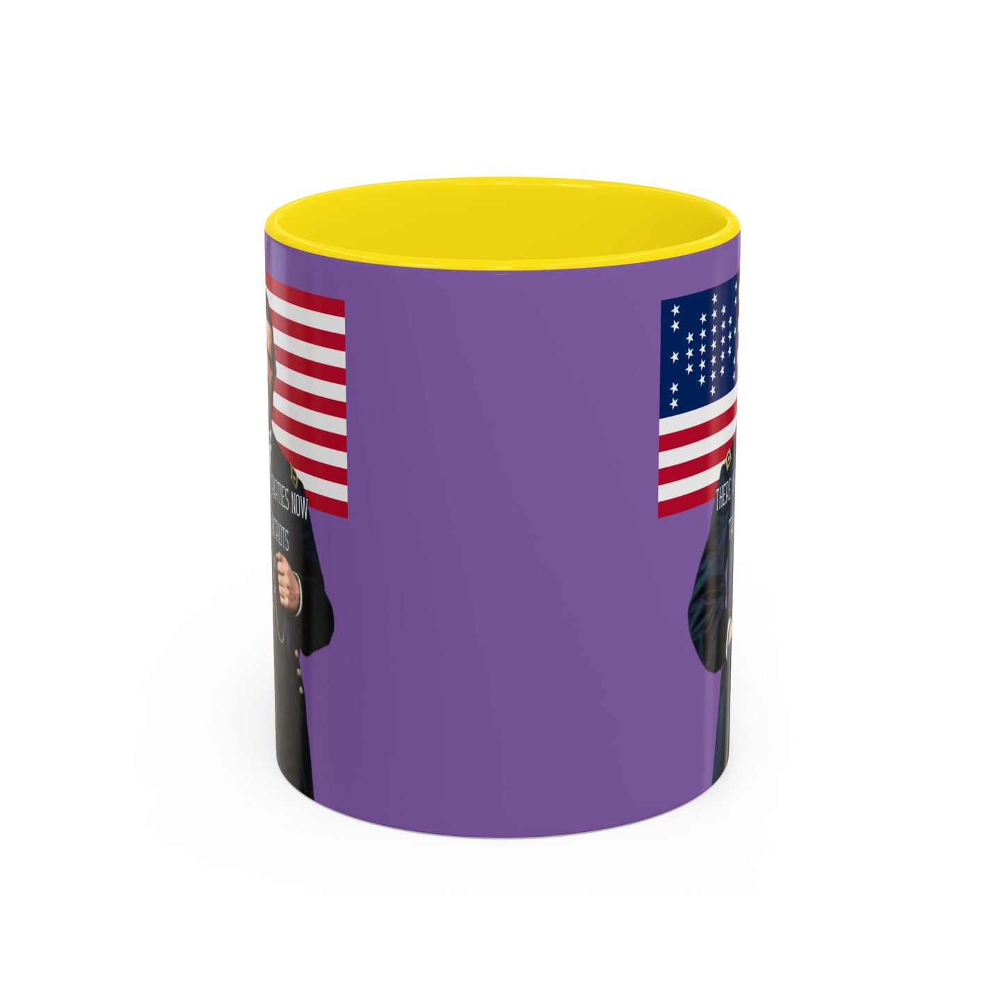 "Traitors and Patriots" Ulysses Grant Light Purple Accent Mug by theGreenDragonTavern.shop