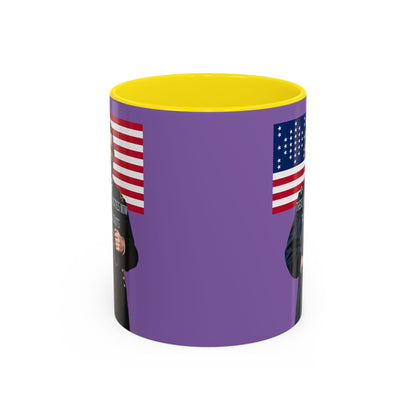 "Traitors and Patriots" Ulysses Grant Light Purple Accent Mug by theGreenDragonTavern.shop