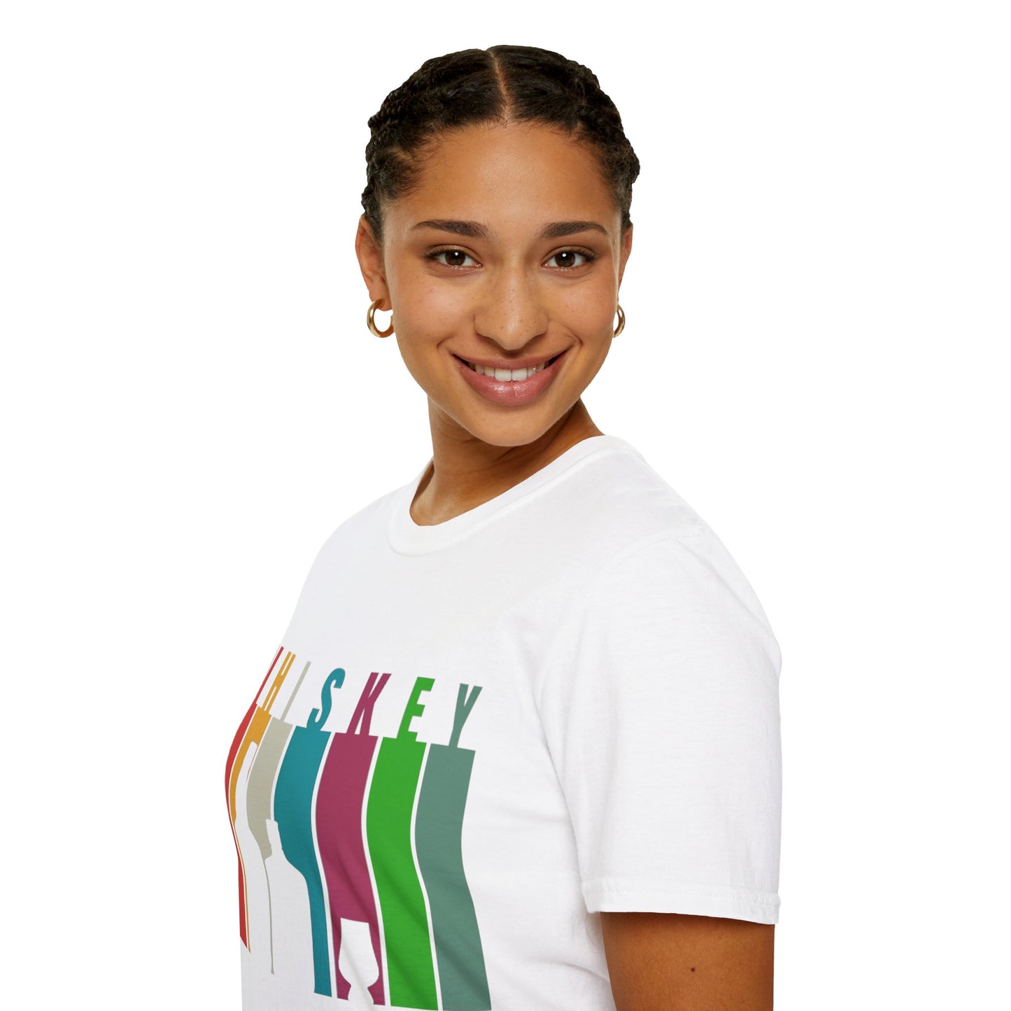 Whiskey spelled with an 'e' Light colors Unisex T-Shirt by theGreenDragonTavern.shop