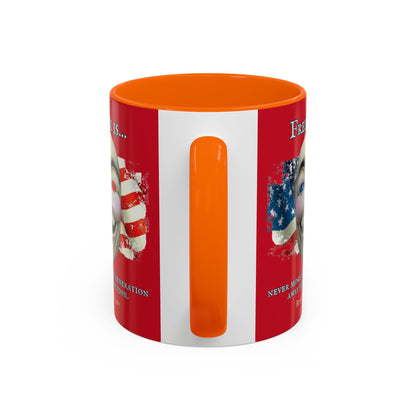 Ronald Reagan Freedom Vendetta Red Accent Mug by theGreenDragonTavern.shop