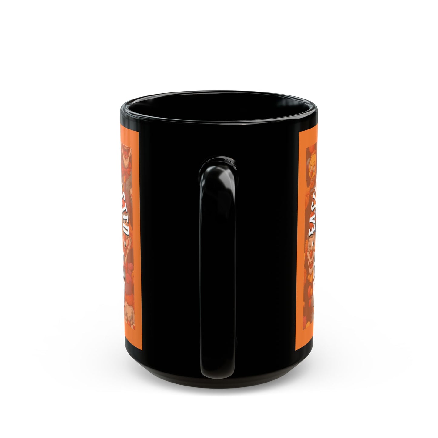 Easily Distracted by Heinous Fuckery Little Jinx Orange Mug by theGreenDragonTavern.shop
