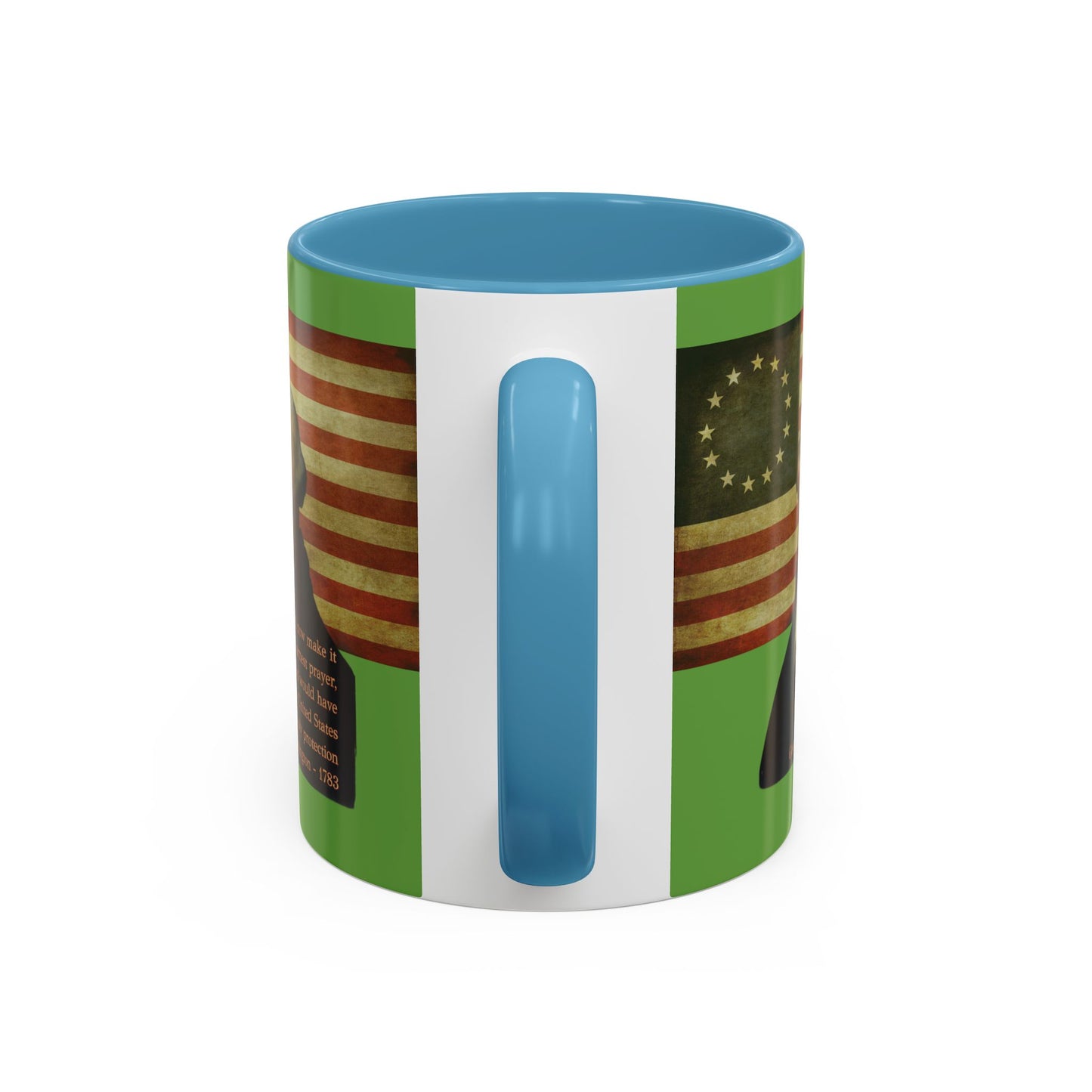 Washington's Earnest Prayer Green Accent Mug by theGreenDragonTavern.shop