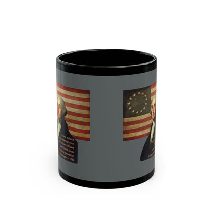Washington's Earnest Prayer Grey Mug by theGreenDragonTavern.shop