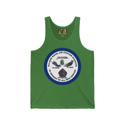 DNASM Student Art Navy Frame Unisex Jersey Tank Top by theGreenDragonTavern.shop