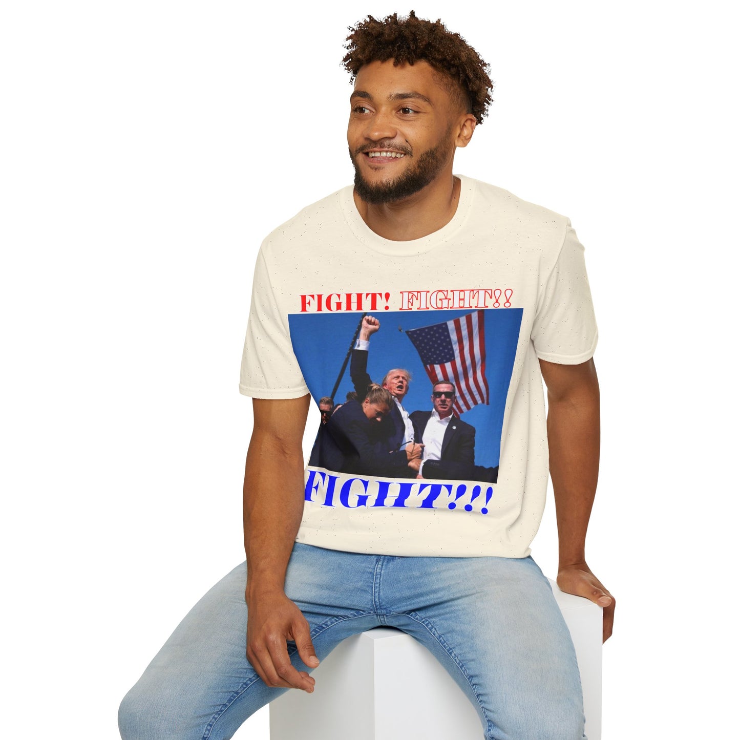 FIGHT! FIGHT!! FIGHT!!! Light colors Unisex T-Shirt by theGreenDragonTavern.shop