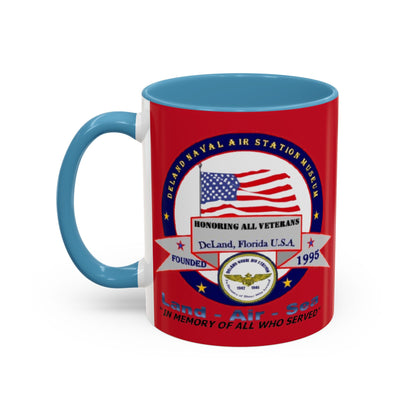 DNASM 2-sided, Founding & Student Art w/WhiteBG Red Accent Mug by theGreenDragonTavern.shop