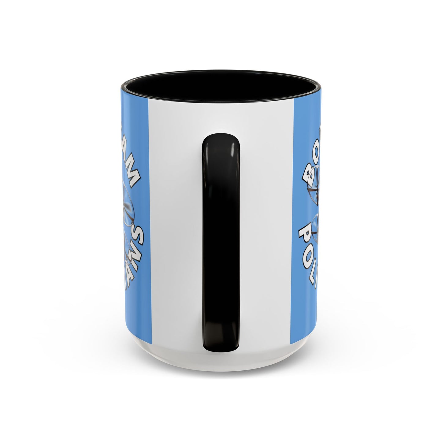 Bodycam the Politicians Drone Light Blue Accent Mug by theGreenDragonTavern.shop