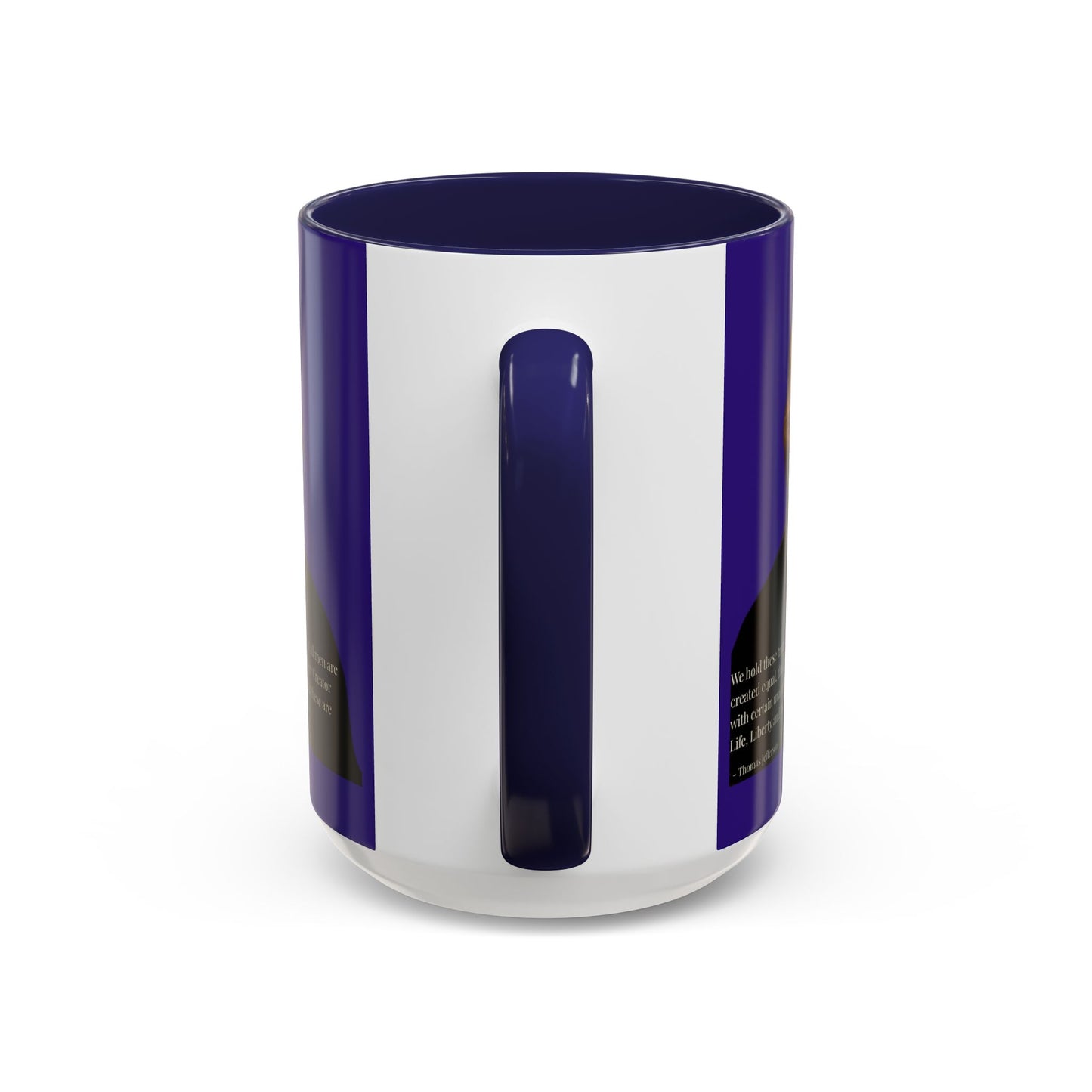 We hold these truths to be self-evident Dark Purple Accent Mug by theGreenDragonTavern.shop