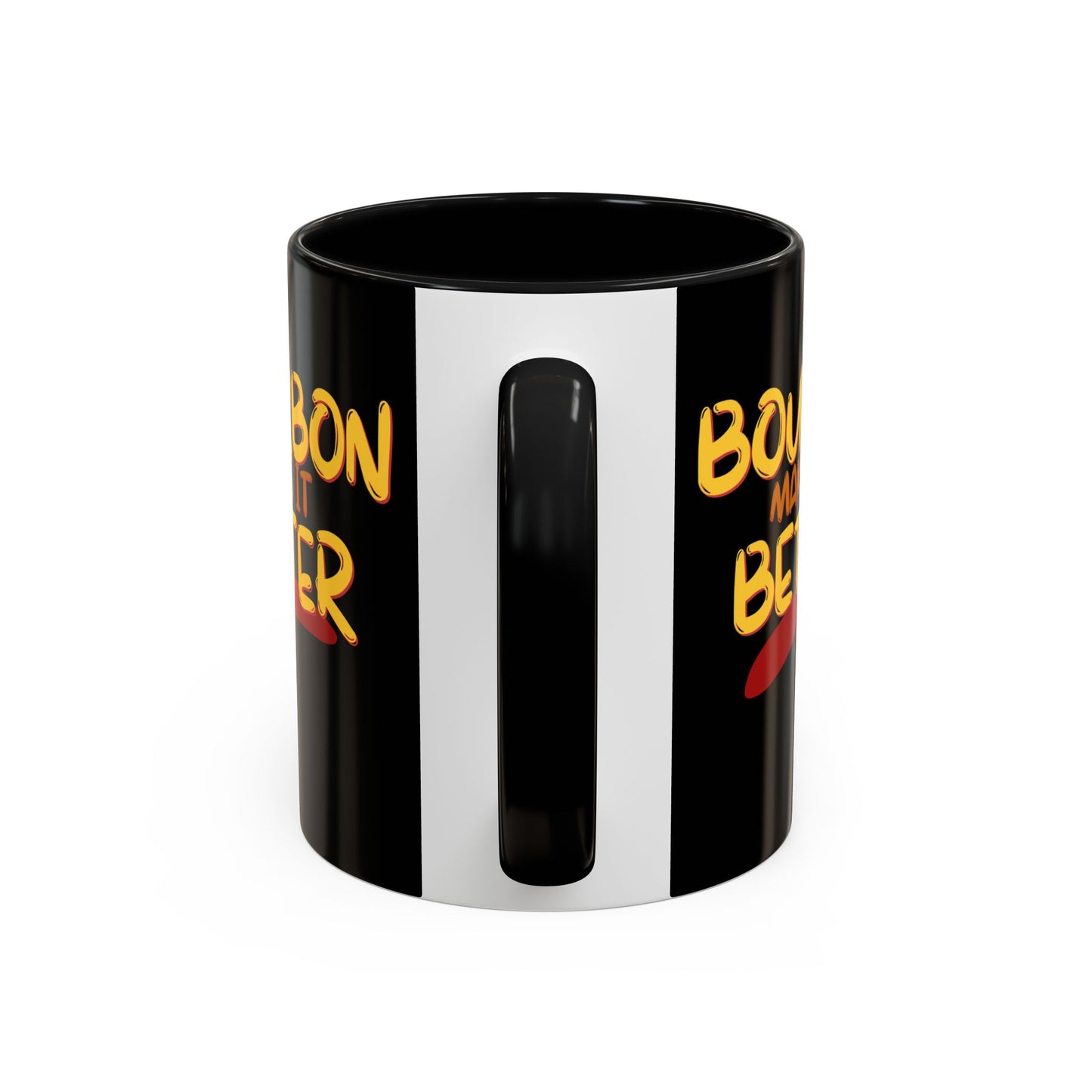 Bourbon makes it better Accent Mug by theGreenDragonTavern.shop