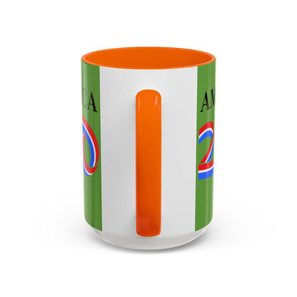 America 250 Green Accent Mug by theGreenDragonTavern.shop