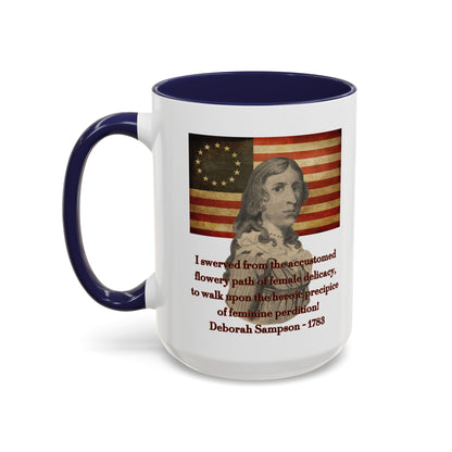 Deborah Sampson, America's Mulan White Accent Mug by theGreenDragonTavern.shop