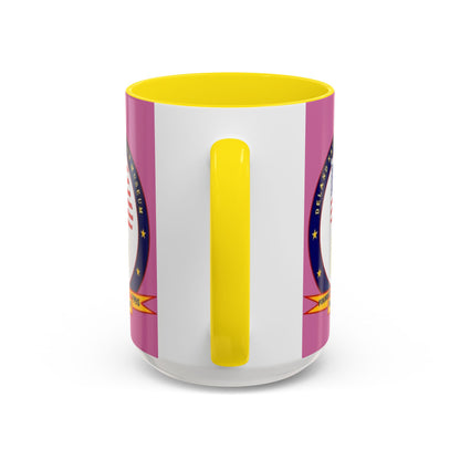 DeLand Naval Air Station Museum Pink Accent Mug by theGreenDragonTavern.shop