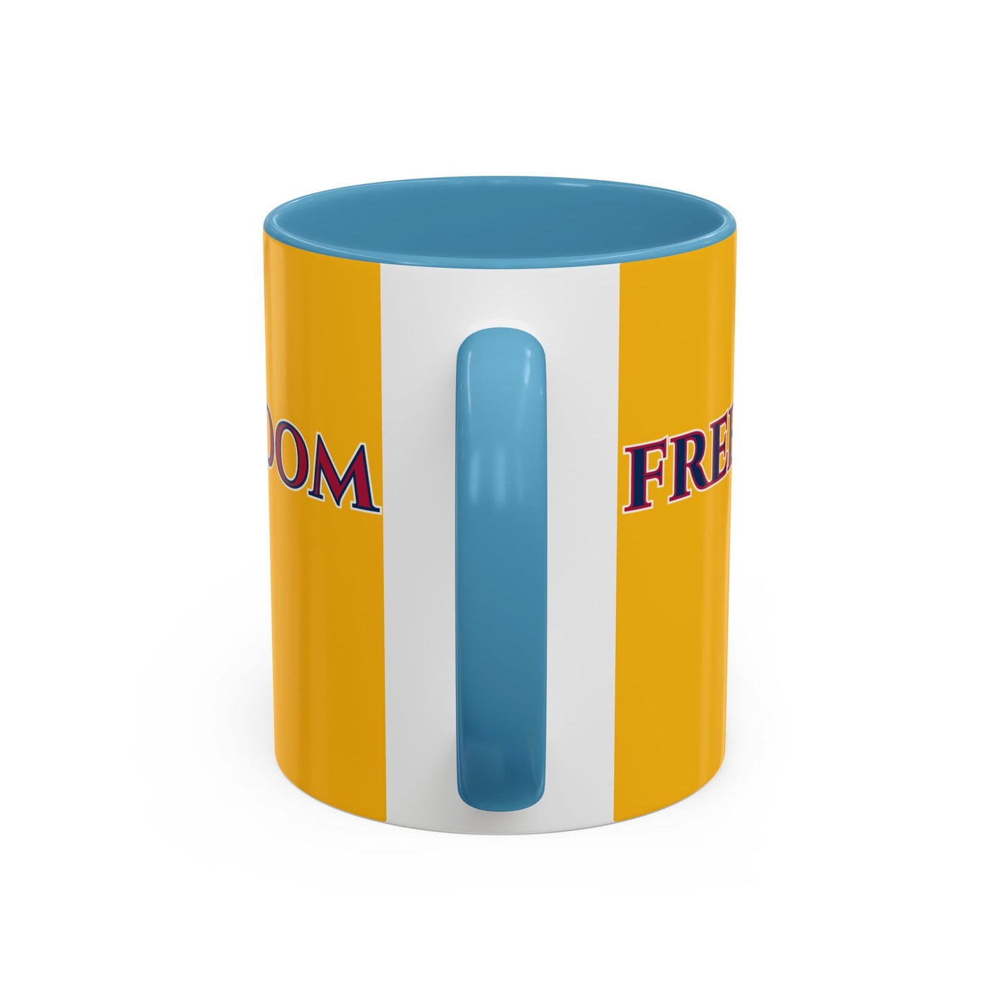 Freedom, Yellow Accent Mug by theGreenDragonTavern.shop