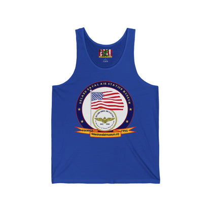 DeLand Naval Air Station Museum Unisex Jersey Tank Top by theGreenDragonTavern.shop