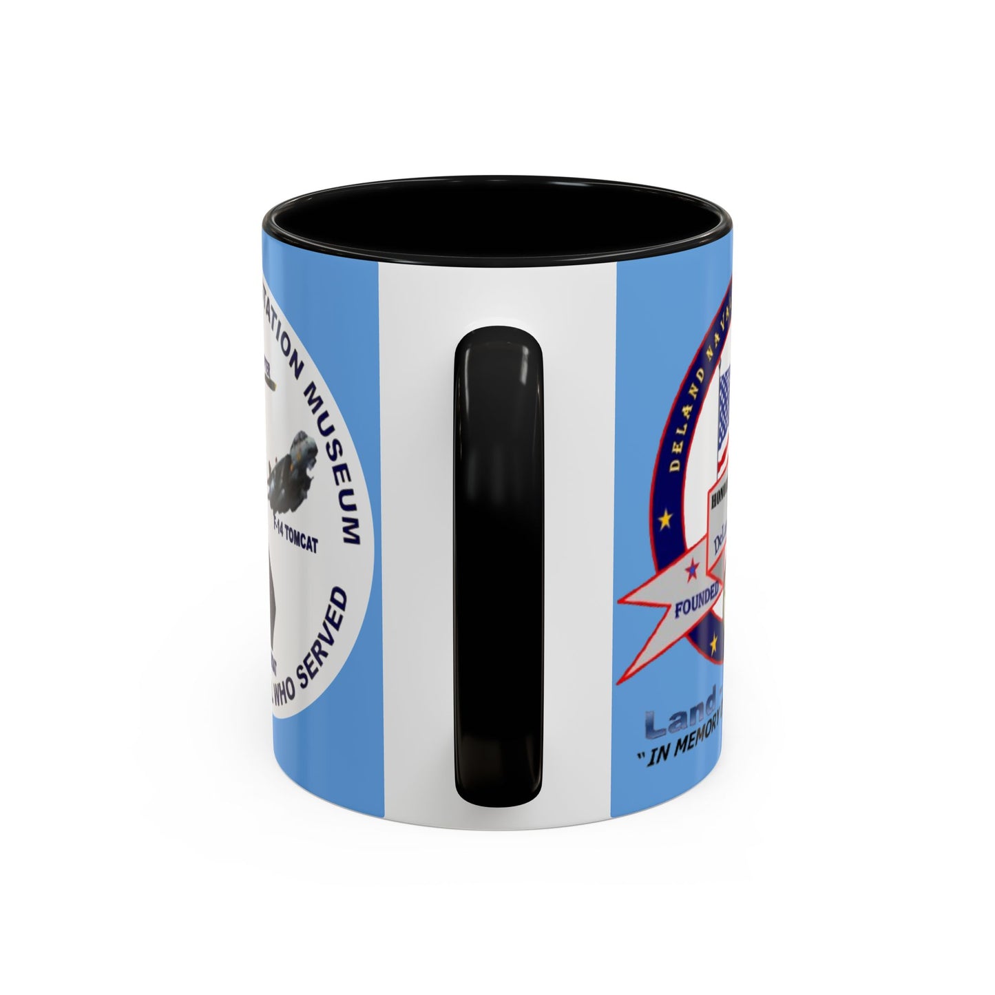 DNASM 2-sided, Founding & Student Art w/WhiteBG Light Blue Accent Mug by theGreenDragonTavern.shop