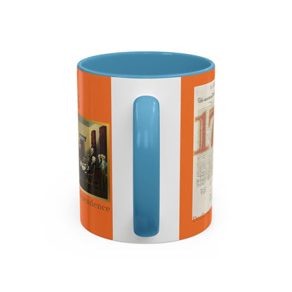 Declaration of Independence Orange Accent Mug by theGreenDragonTavern.shop