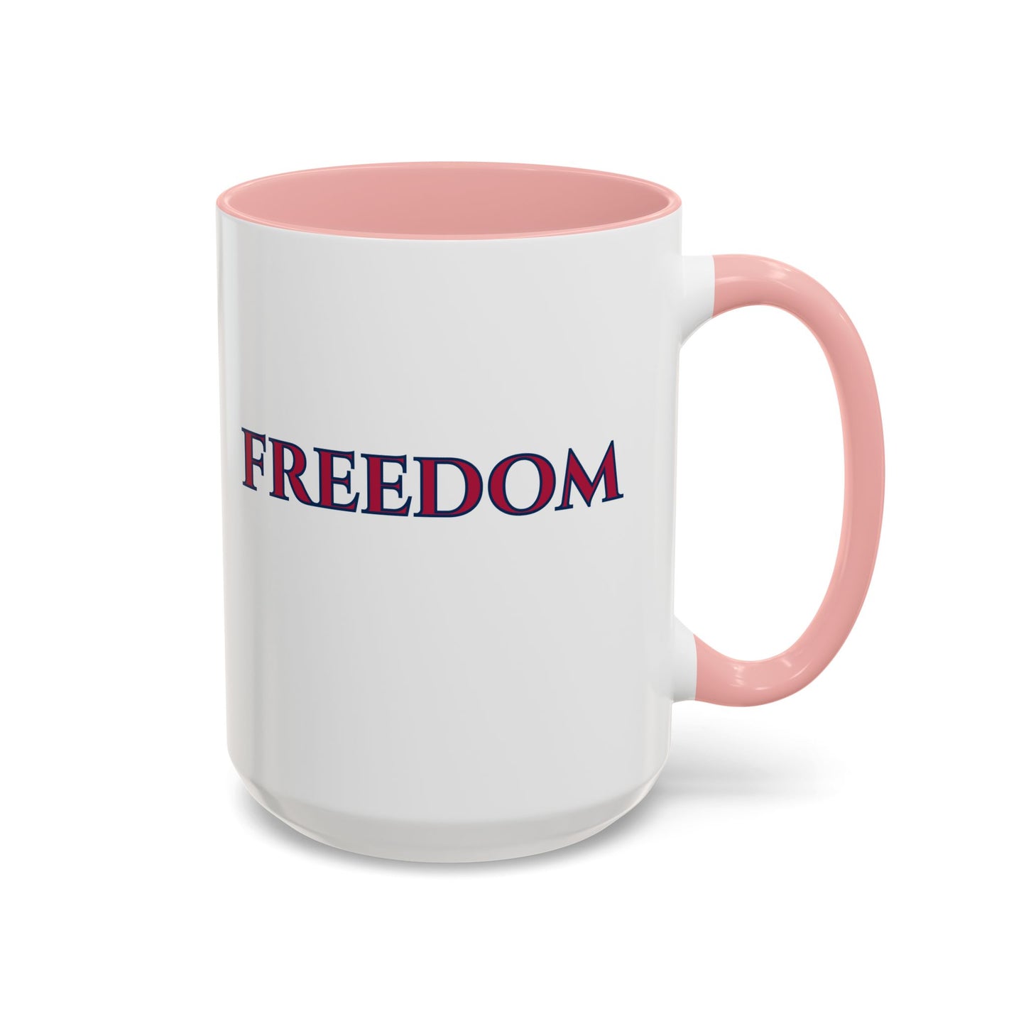 Freedom, White Accent Mug by theGreenDragonTavern.shop