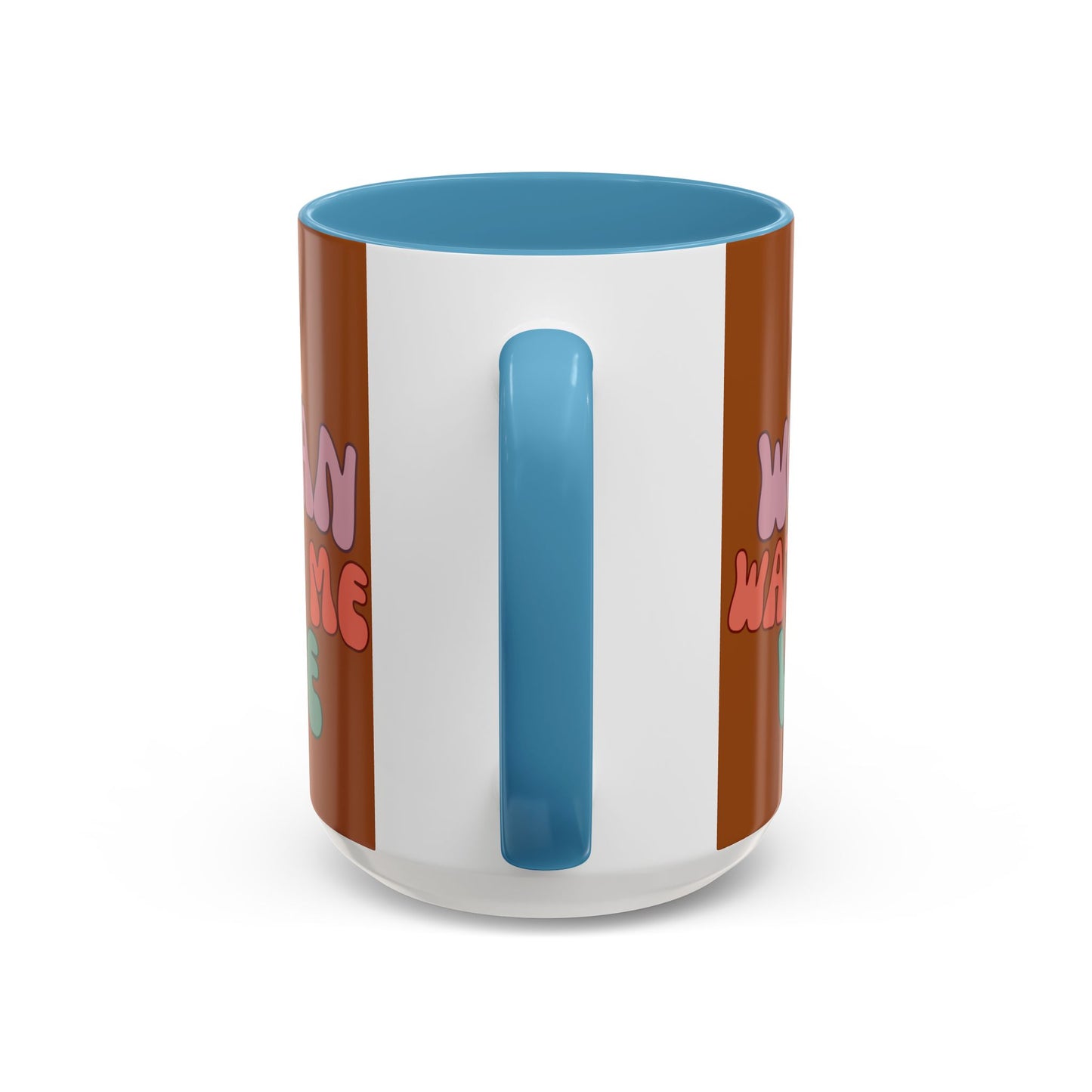 I Am Woman Watch Me Vote Brown Accent Mug by theGreenDragonTavern.shop