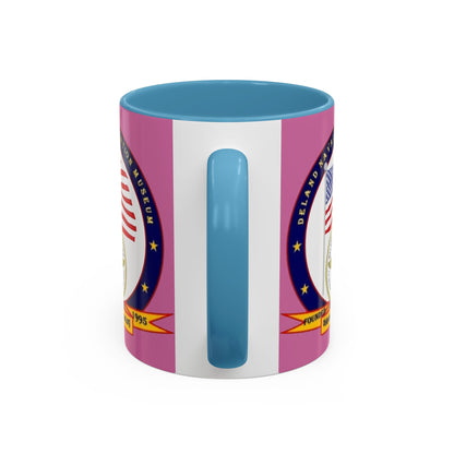 DeLand Naval Air Station Museum Pink Accent Mug by theGreenDragonTavern.shop